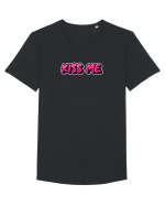 Kiss me Tricou mânecă scurtă guler larg Bărbat Skater