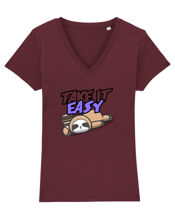 Take IT easy  Burgundy