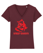 street gangsta v2 Tricou mânecă scurtă guler V Damă Evoker