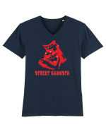 street gangsta v2 Tricou mânecă scurtă guler V Bărbat Presenter