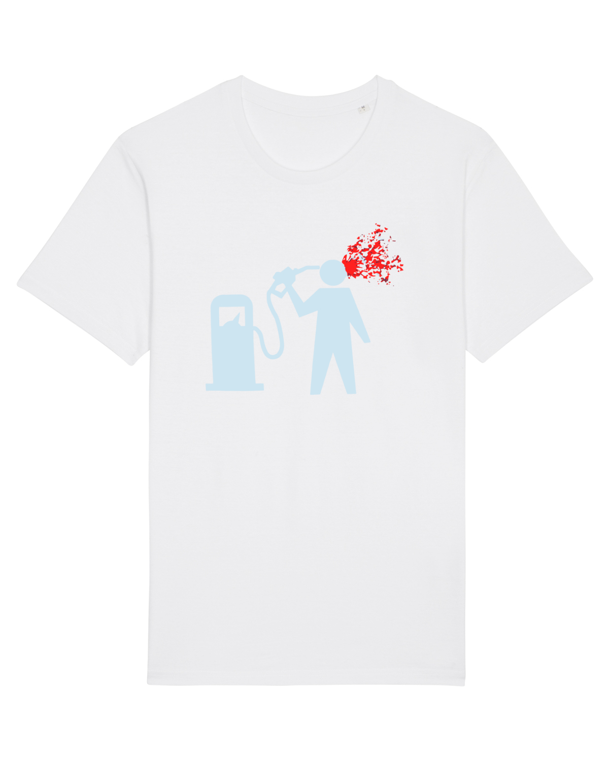 Tricou mânecă scurtă Unisex Rocker White