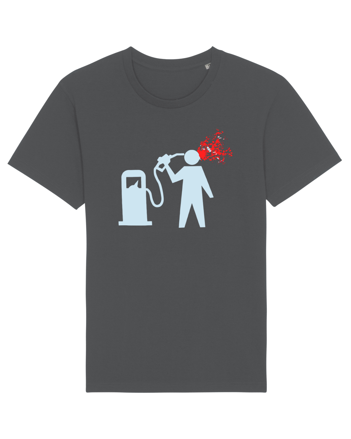 Tricou mânecă scurtă Unisex Rocker Anthracite