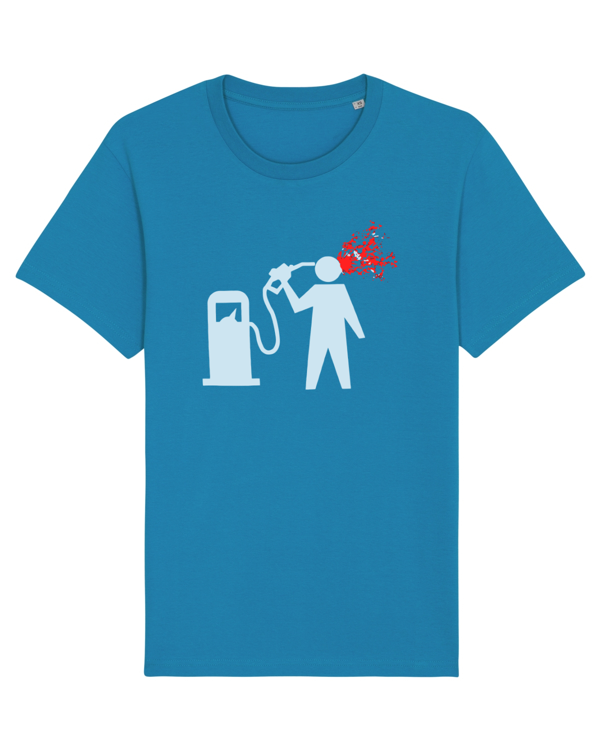 Tricou mânecă scurtă Unisex Rocker Azur