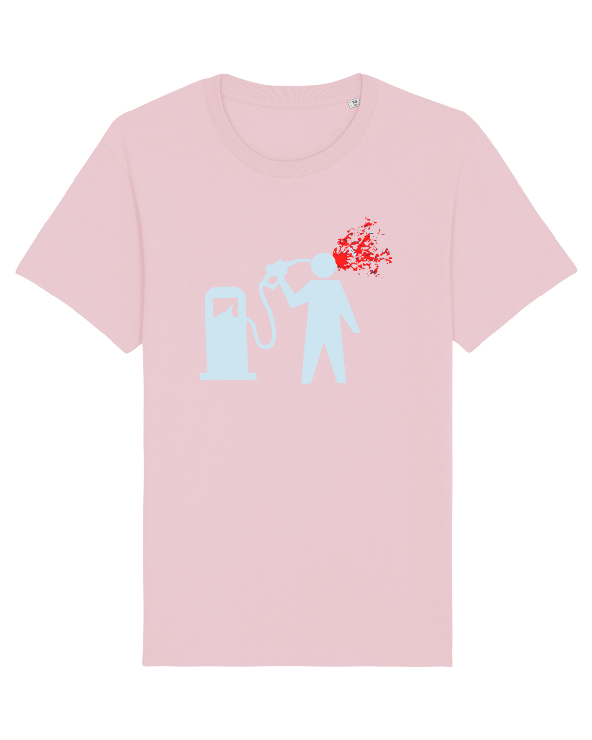 Tricou mânecă scurtă Unisex Rocker Cotton Pink