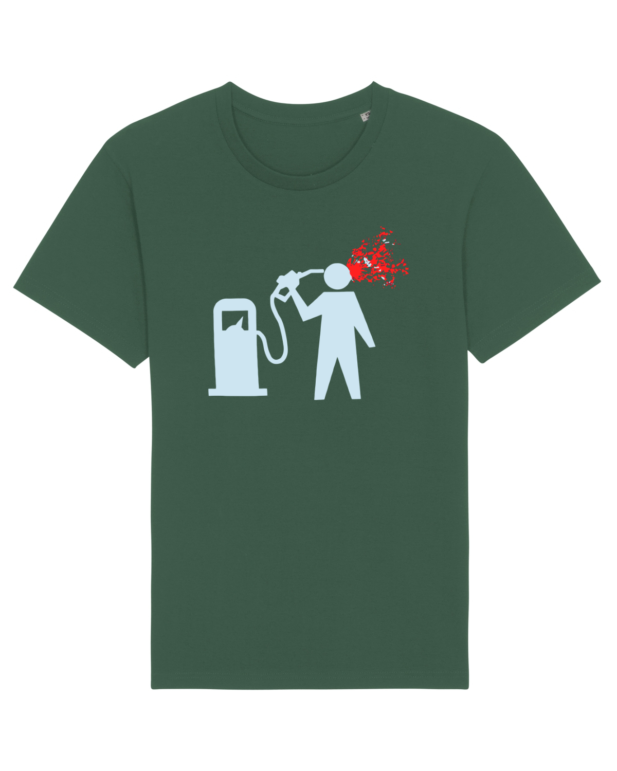 Tricou mânecă scurtă Unisex Rocker Bottle Green