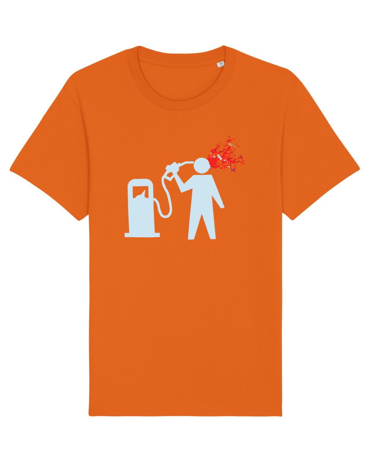 Tricou mânecă scurtă Unisex Rocker Bright Orange
