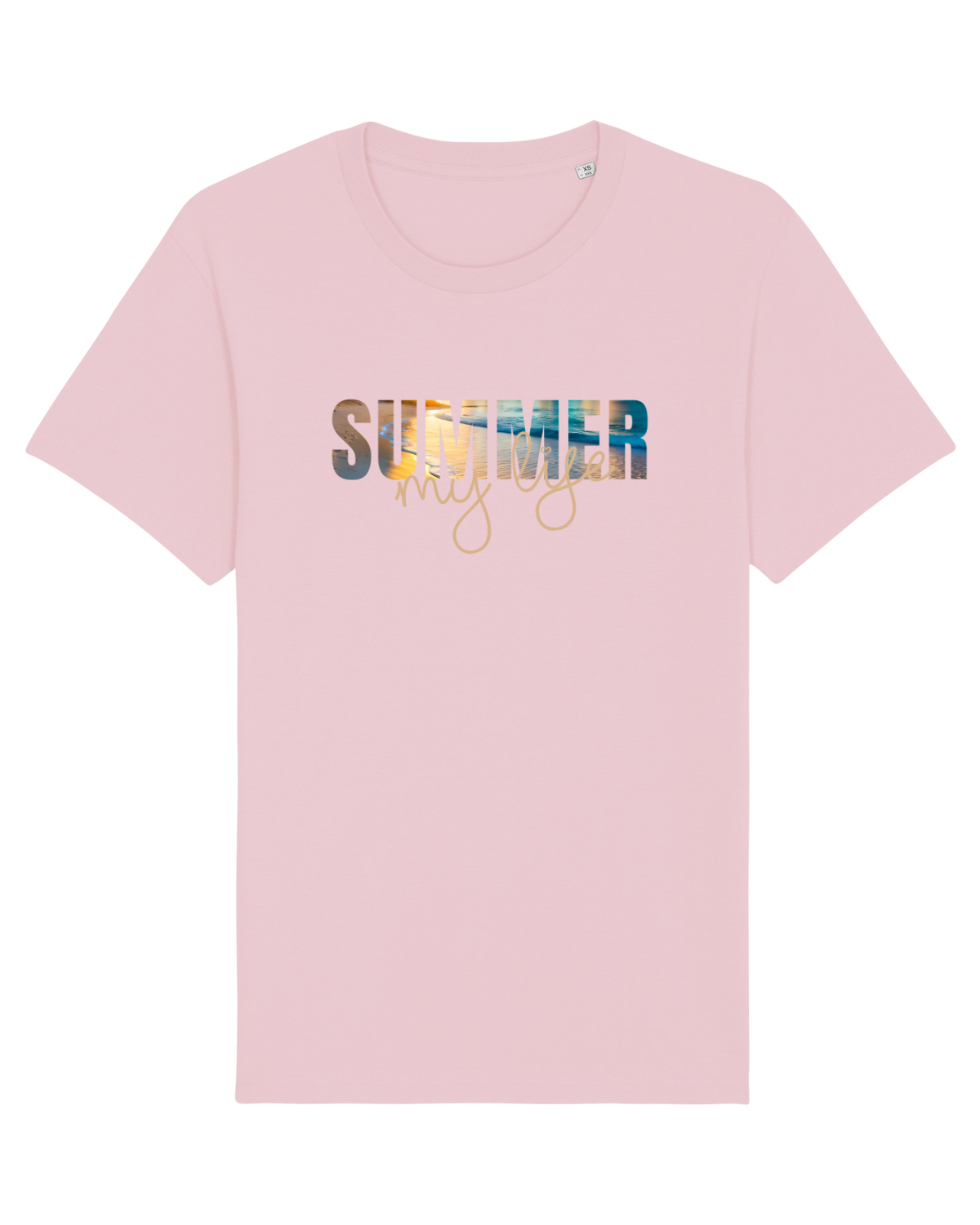 Tricou mânecă scurtă Unisex Rocker Cotton Pink