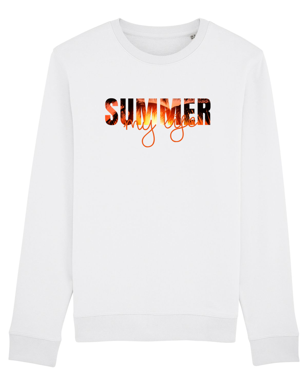 Bluză mânecă lungă Unisex Rise White