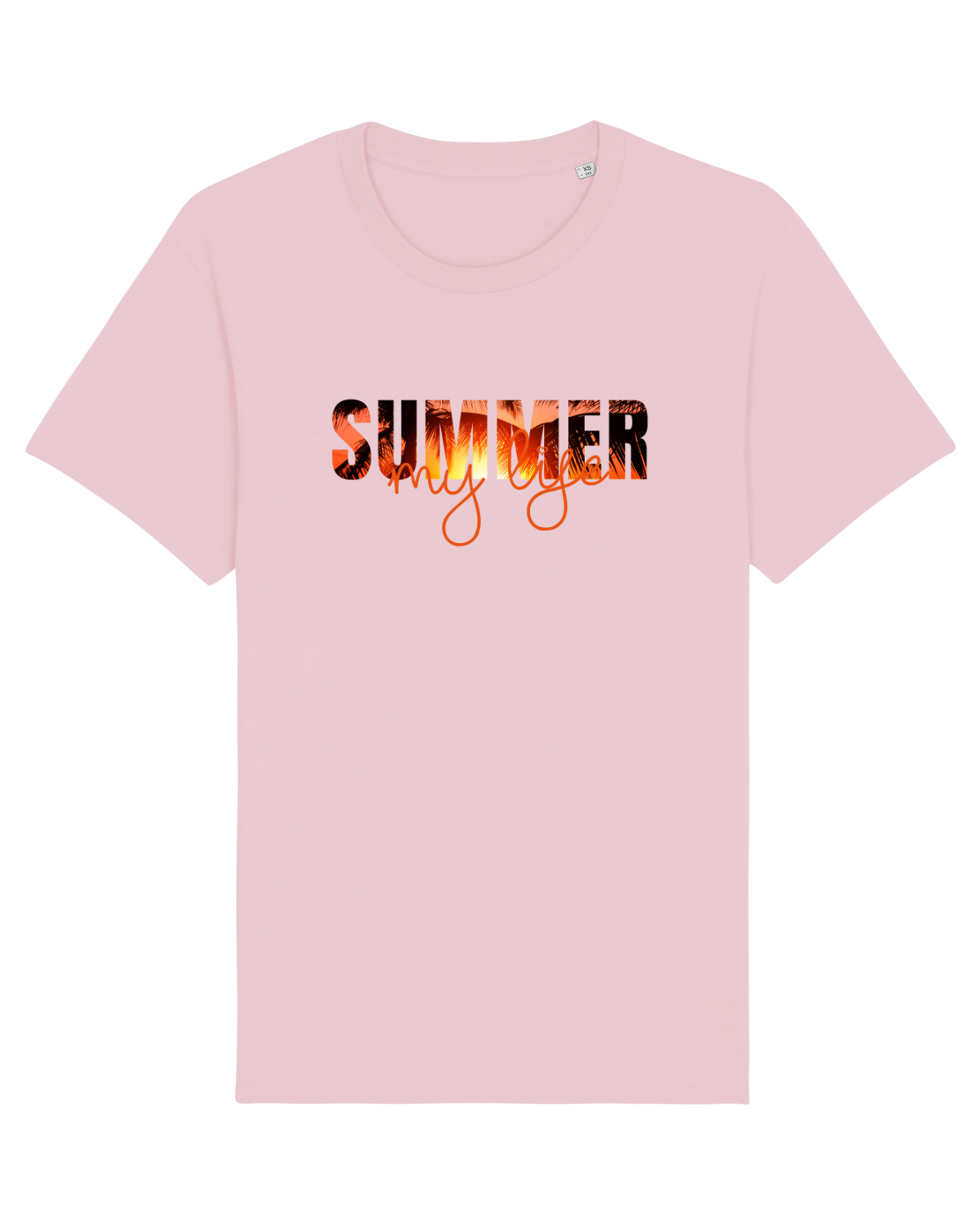 Tricou mânecă scurtă Unisex Rocker Cotton Pink