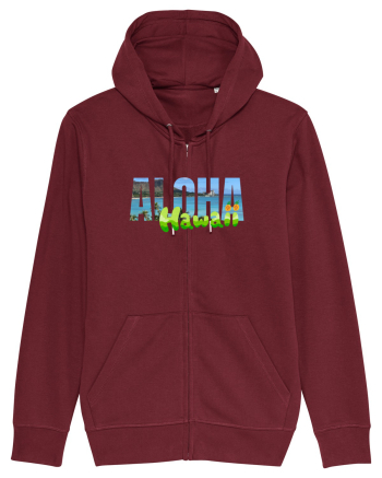 Aloha Hawaii  Burgundy