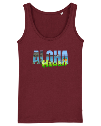 Aloha Hawaii  Burgundy