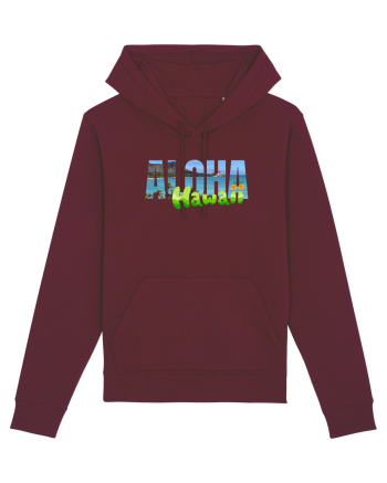 Aloha Hawaii  Burgundy