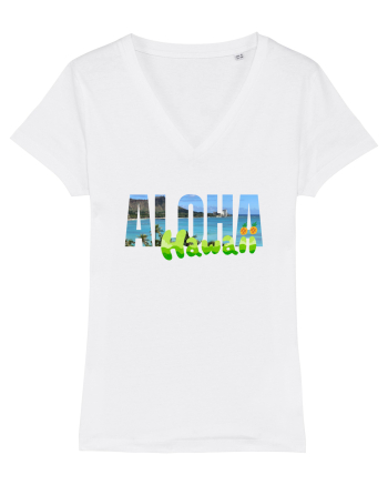 Aloha Hawaii  White