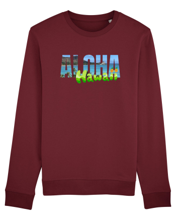 Aloha Hawaii  Burgundy