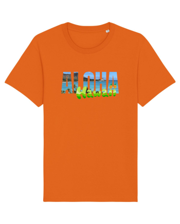 Aloha Hawaii  Bright Orange
