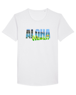 Aloha Hawaii  Tricou mânecă scurtă guler larg Bărbat Skater