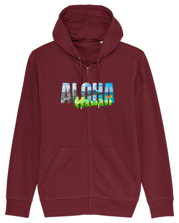 Aloha Hawaii  Burgundy