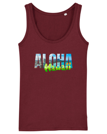 Aloha Hawaii  Burgundy