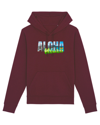 Aloha Hawaii  Burgundy