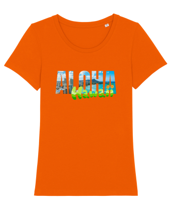 Aloha Hawaii  Bright Orange