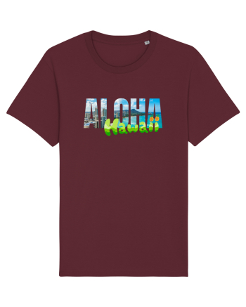 Aloha Hawaii  Burgundy