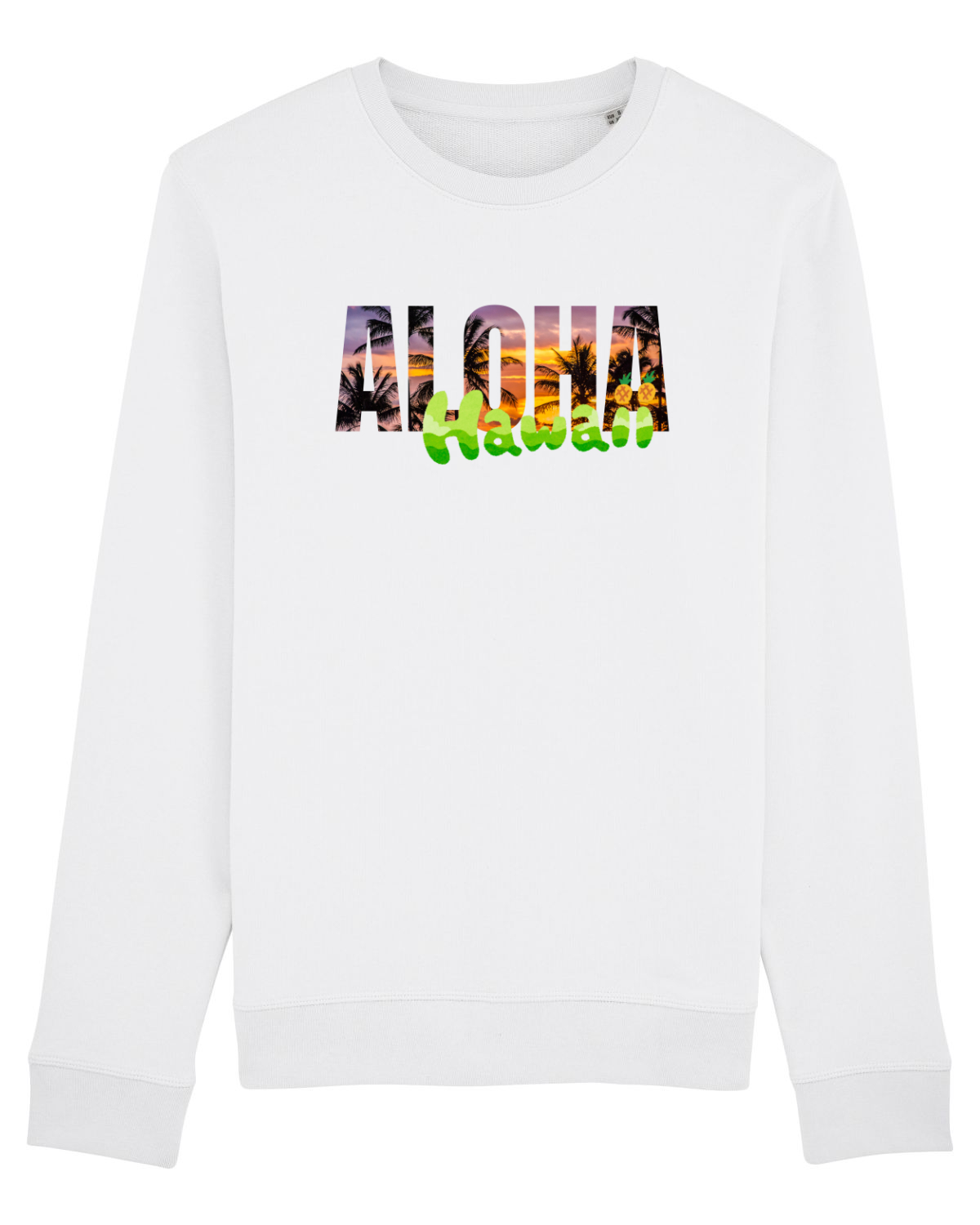 Bluză mânecă lungă Unisex Rise White