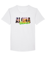 Aloha Hawaii  Tricou mânecă scurtă guler larg Bărbat Skater
