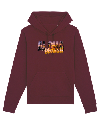 Aloha Hawaii  Burgundy