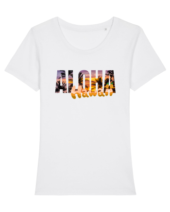 Aloha Hawaii  White