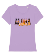 Aloha Hawaii  Tricou mânecă scurtă guler larg fitted Damă Expresser