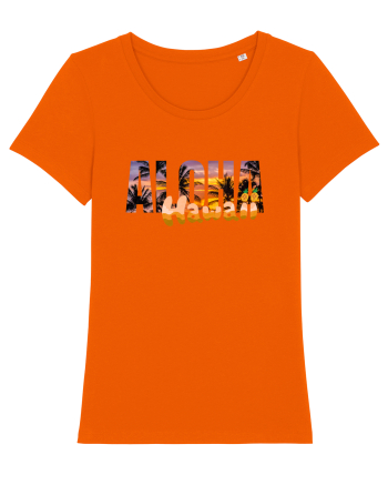 Aloha Hawaii  Bright Orange