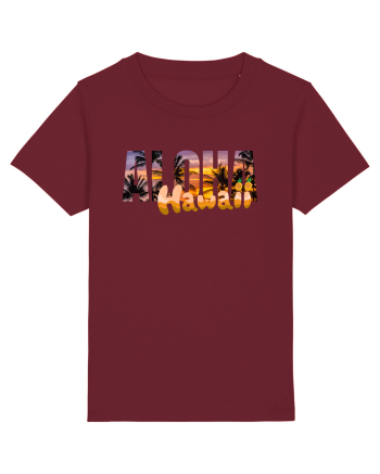Aloha Hawaii  Burgundy