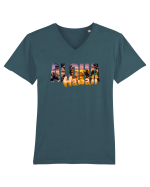 Aloha Hawaii  Tricou mânecă scurtă guler V Bărbat Presenter