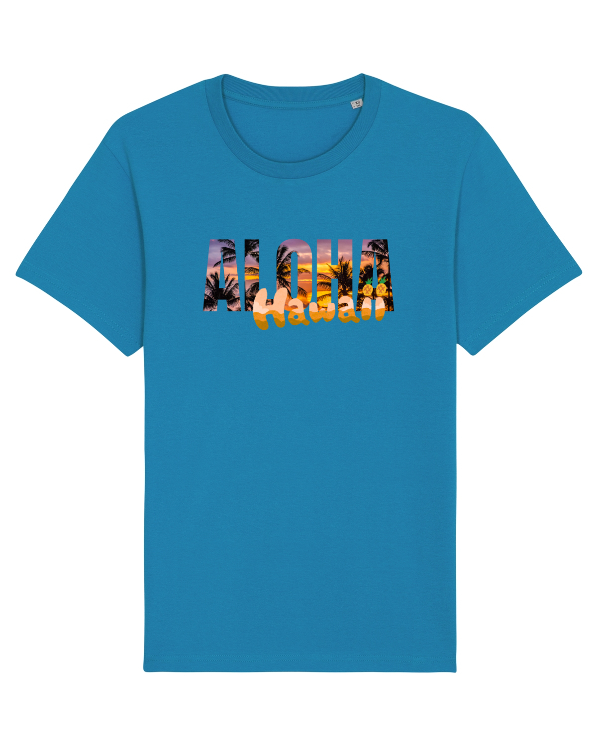 Tricou mânecă scurtă Unisex Rocker Azur