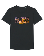 Aloha Hawaii  Tricou mânecă scurtă guler larg Bărbat Skater