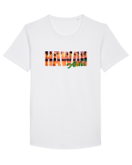 Hawaii  Tricou mânecă scurtă guler larg Bărbat Skater