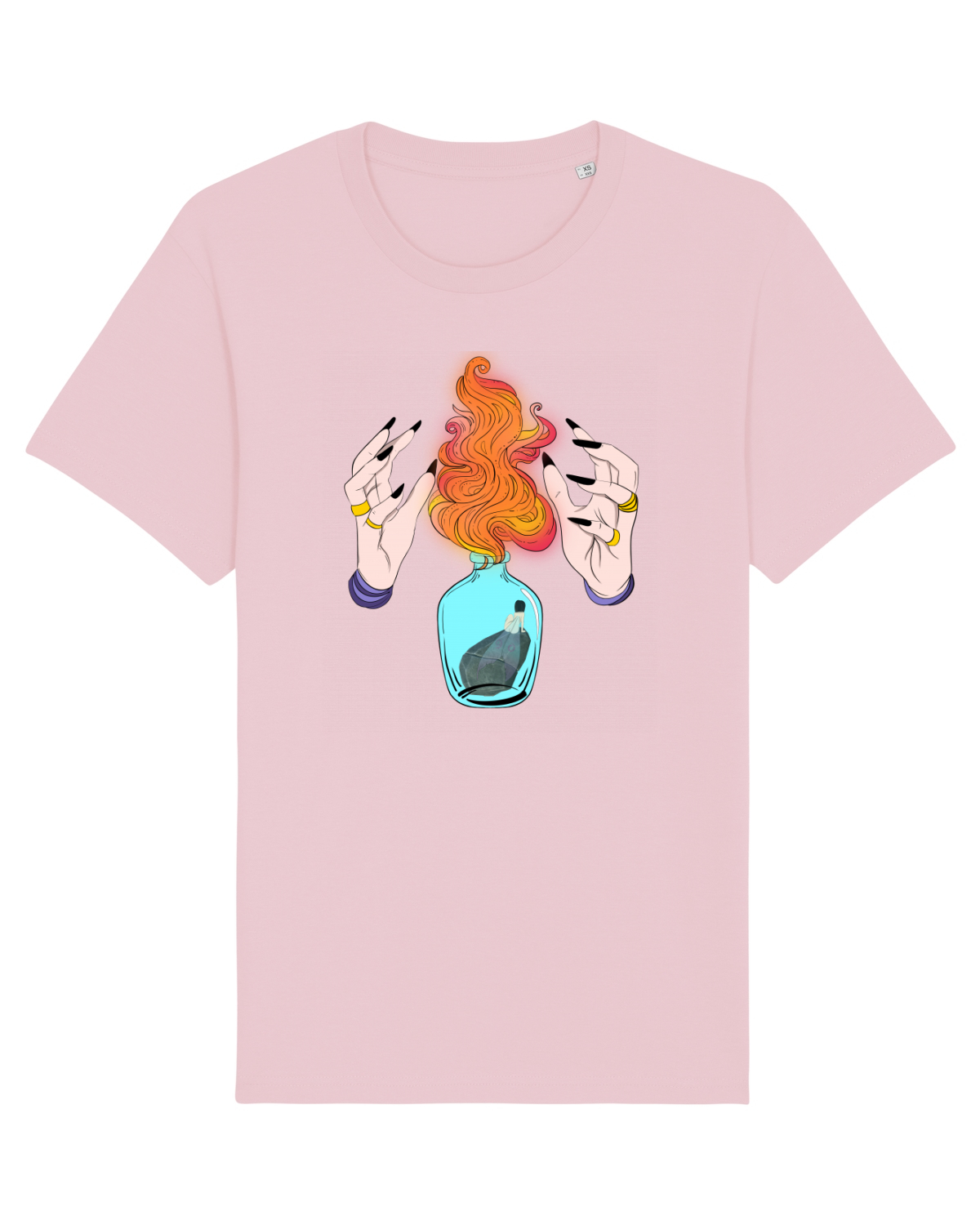 Tricou mânecă scurtă Unisex Rocker Cotton Pink