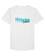 Hawaii  Tricou mânecă scurtă guler larg Bărbat Skater