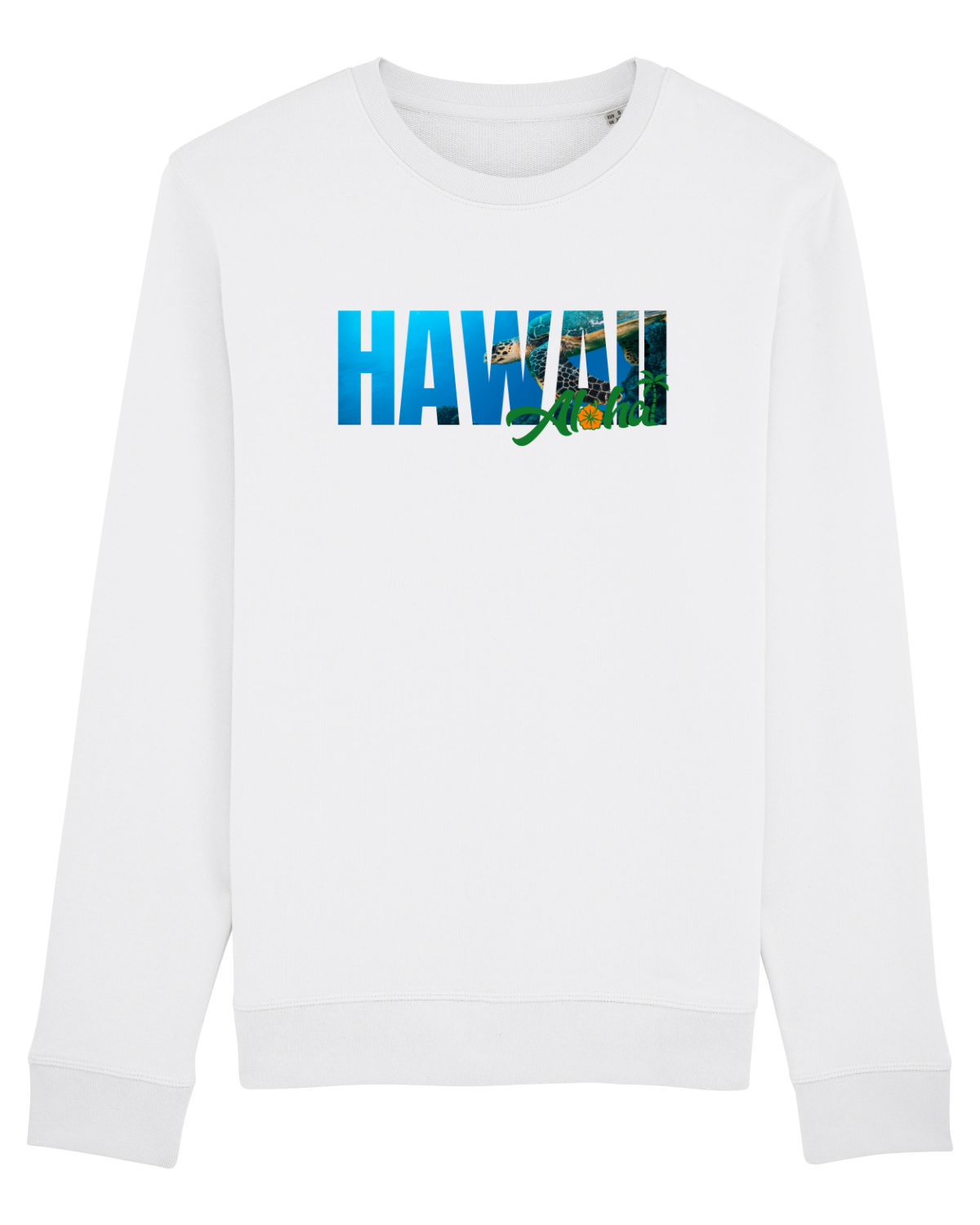 Bluză mânecă lungă Unisex Rise White