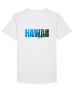 Hawaii  Tricou mânecă scurtă guler larg Bărbat Skater