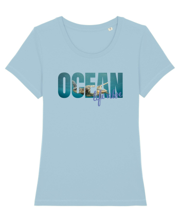 Ocean  Sky Blue