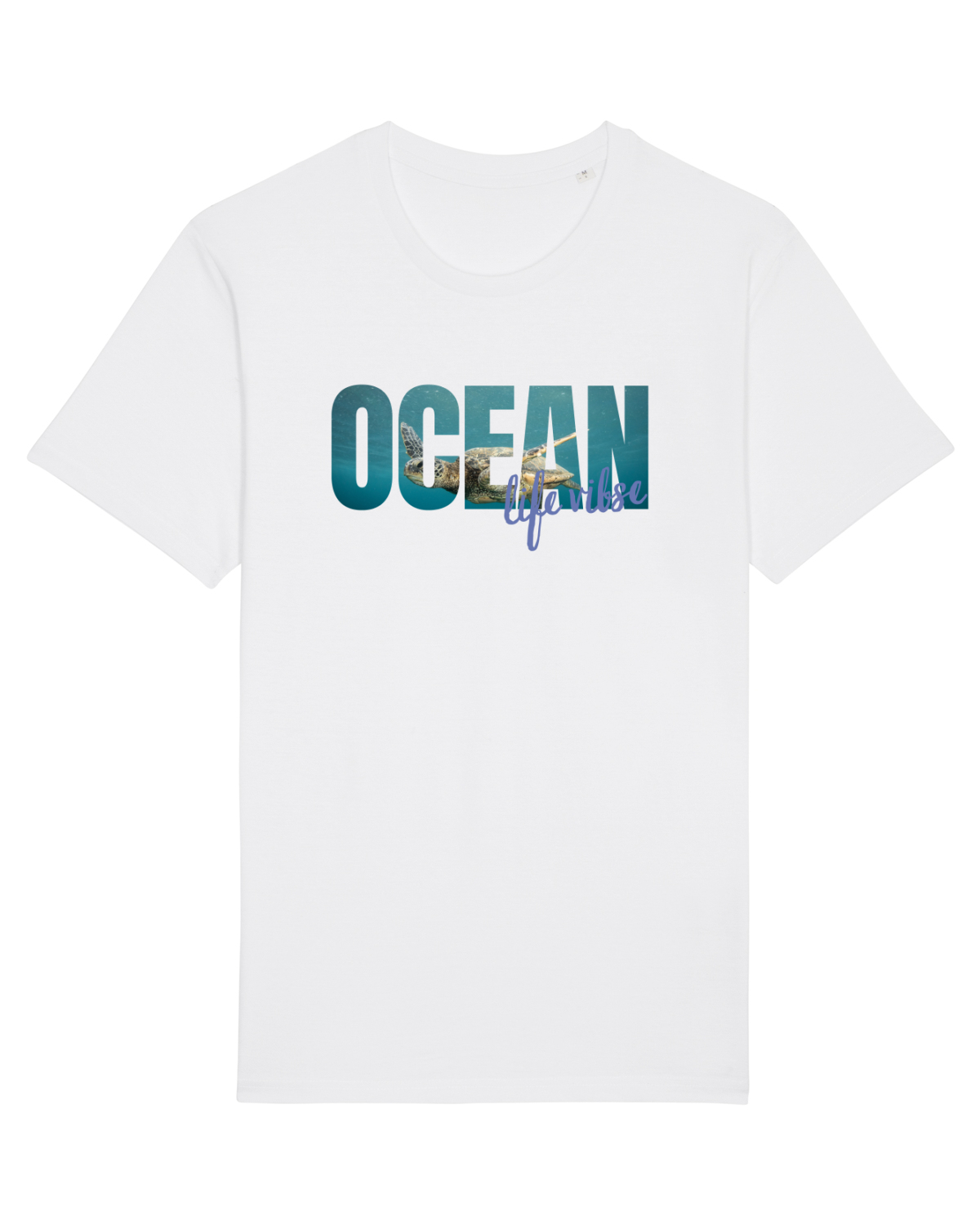 Tricou mânecă scurtă Unisex Rocker White