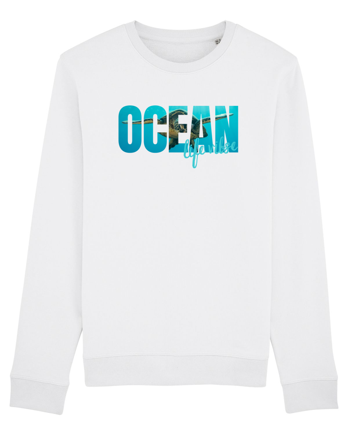 Bluză mânecă lungă Unisex Rise White