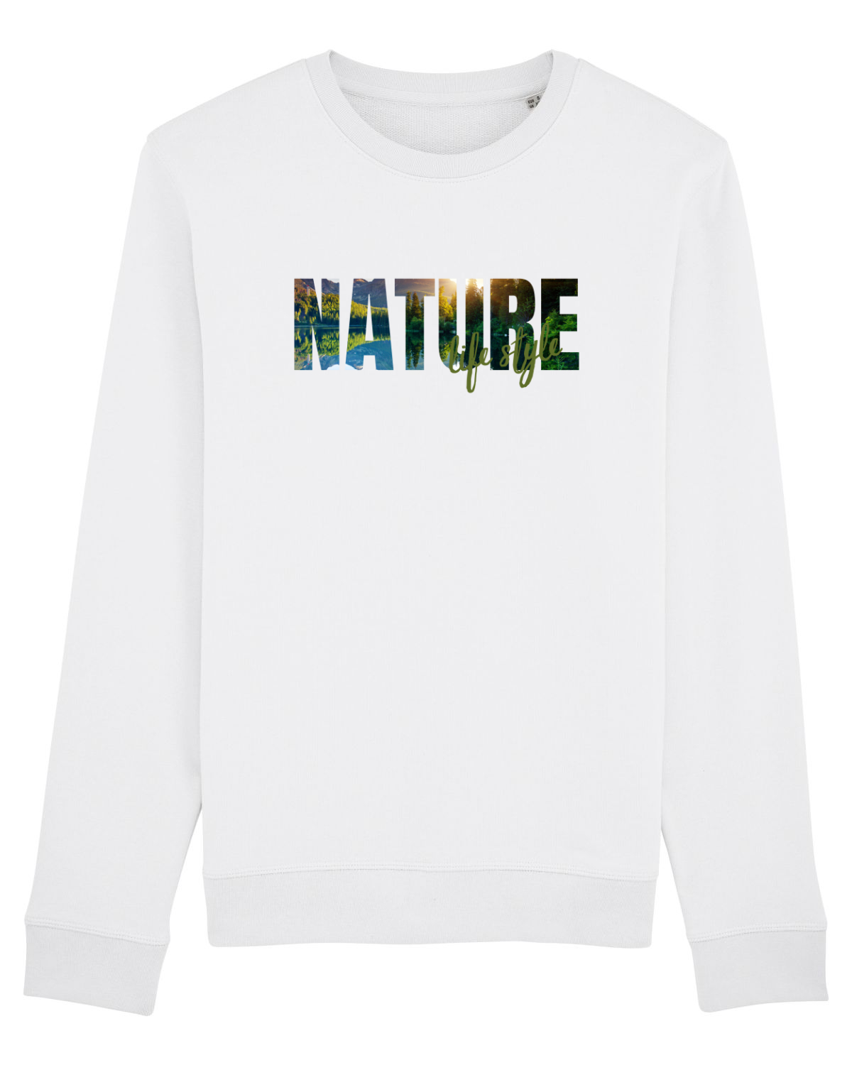 Bluză mânecă lungă Unisex Rise White