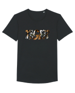 Tiger Tricou mânecă scurtă guler larg Bărbat Skater