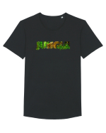 Jungle  Tricou mânecă scurtă guler larg Bărbat Skater