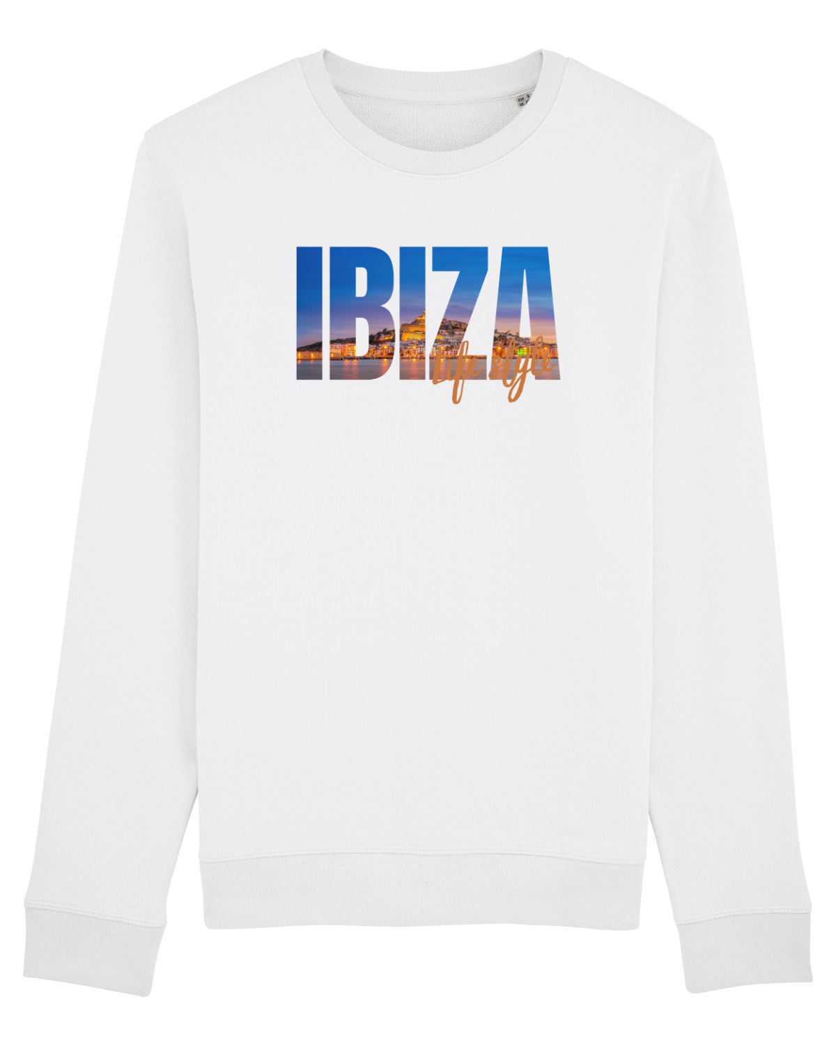 Bluză mânecă lungă Unisex Rise White