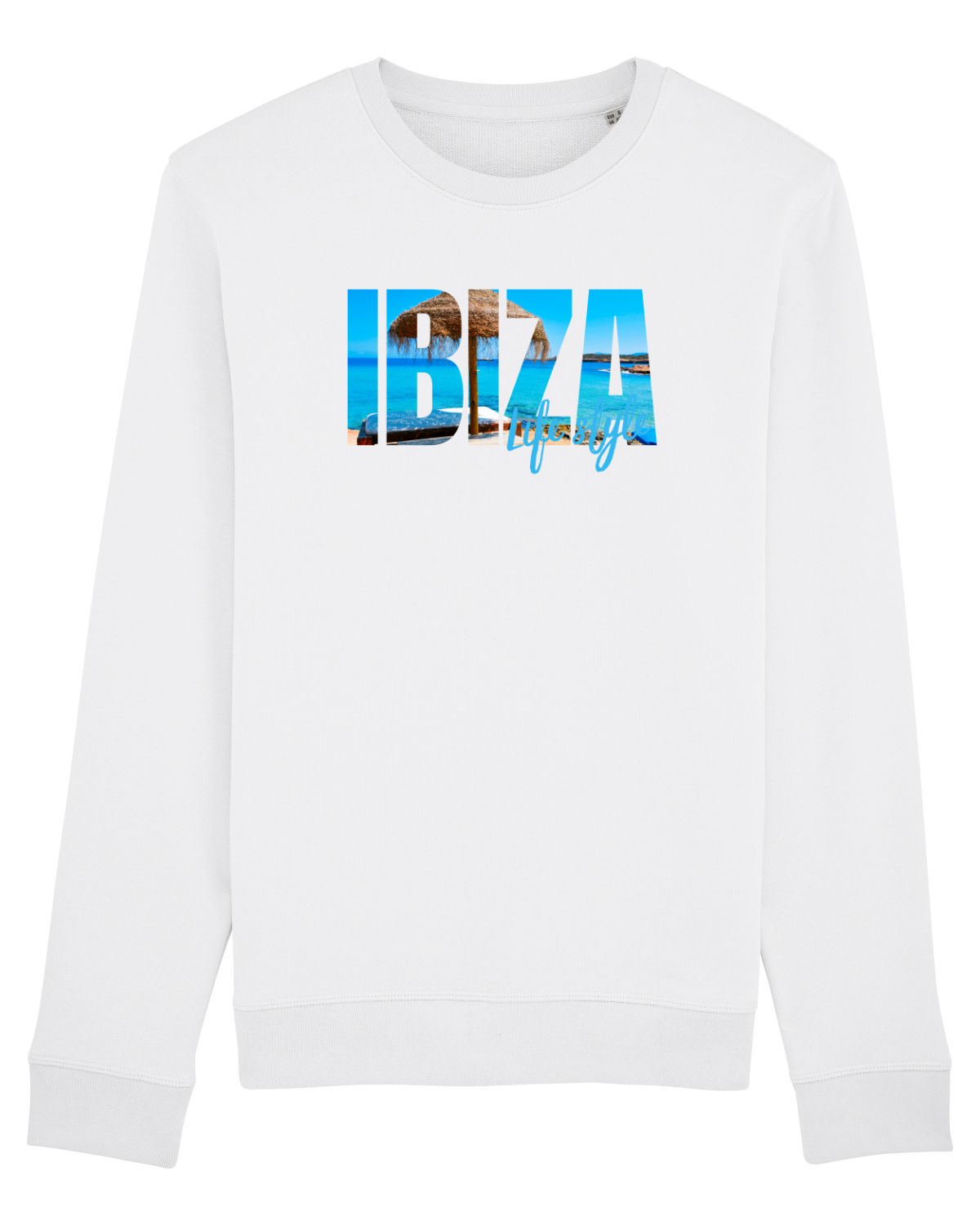 Bluză mânecă lungă Unisex Rise White