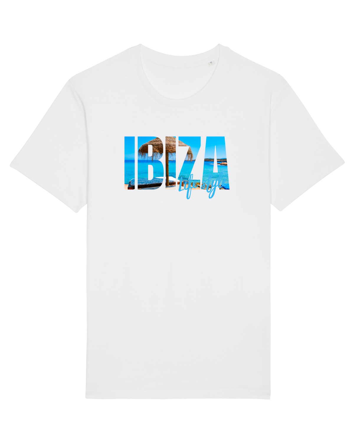 Tricou mânecă scurtă Unisex Rocker White