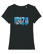 Ibiza  Tricou mânecă scurtă guler larg fitted Damă Expresser
